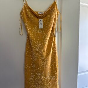 Express yellow mini dress